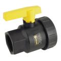Banjo Single Union Ball Valves FPT x FPT: Manually Actuated - PP \ EPDM