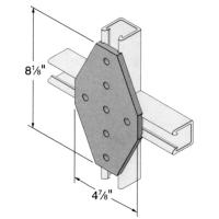 Strut Connector Plates: Seven-Hole Cross Plate