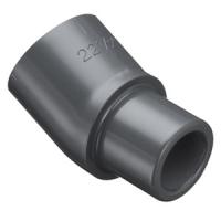 22-1/2 Degree Street Elbow : Spigot x Socket