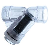 Hayward Y-Strainer Standard Model: CLEAR PVC/FPM