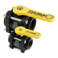 Banjo 4-Bolt Ball Valves: Manually Actuated - PP \ FKM