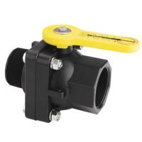 Banjo "Stubby" Full Port Ball Valves MPT x FPT: Manually Actuated - PP \ FKM