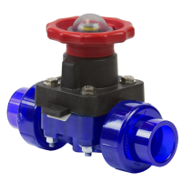 Diaphragm Valve: Dual Ends with PTFE Diaphragm