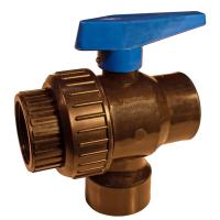 Norwesco Multi-Port Ball Valves: Manually Actuated - PP \ EPDM