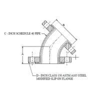 45 Degree Elbow: Flanged