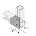 Strut Connector Plates: Three-Hole Bevel Corner Plate