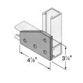 Strut Connector Plates: Four-Hole Bevel Corner Plate