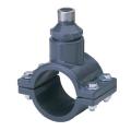 Clamp-On Gauge Saddle: SS Reinforced Thread Single Outlet with EPDM O-Ring and Stainless Hardware