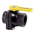 Banjo "Stubby" Full Port Ball Valves FPT x FPT: Manually Actuated - PP \ FKM