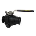 Banjo "Stubby" Full Port Ball Valves SS Trim MPT x CAM Adapter: Manually Actuated - PP \ FKM