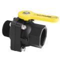 Banjo "Stubby" Full Port Ball Valves MPT x FPT: Manually Actuated - PP \ FKM