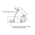 45 Degree Elbow: Flanged