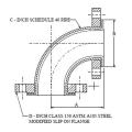 90 Degree Elbow: Flanged